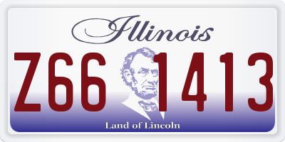 IL license plate Z661413