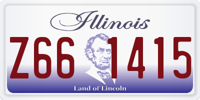 IL license plate Z661415