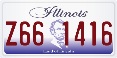 IL license plate Z661416