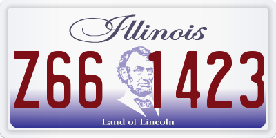 IL license plate Z661423