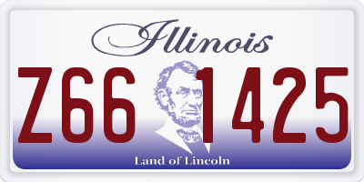 IL license plate Z661425