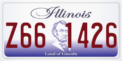 IL license plate Z661426