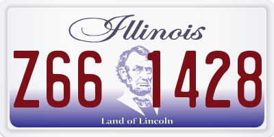 IL license plate Z661428