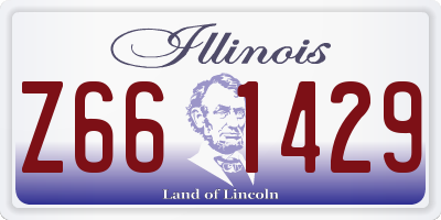 IL license plate Z661429