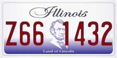 IL license plate Z661432
