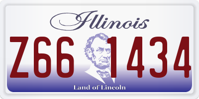 IL license plate Z661434