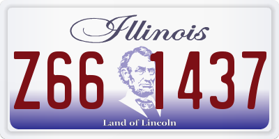 IL license plate Z661437