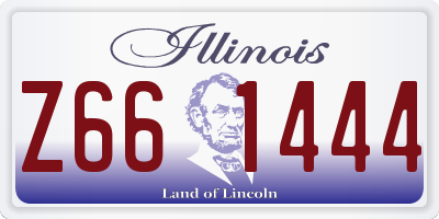IL license plate Z661444