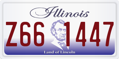 IL license plate Z661447