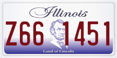 IL license plate Z661451