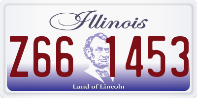IL license plate Z661453
