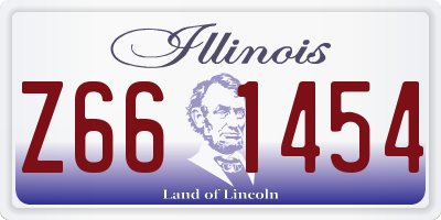 IL license plate Z661454