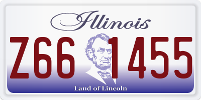 IL license plate Z661455