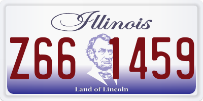 IL license plate Z661459