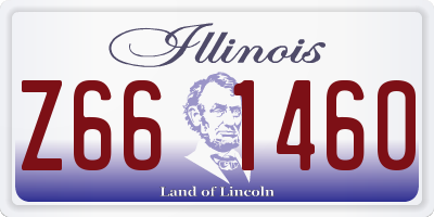 IL license plate Z661460