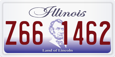 IL license plate Z661462