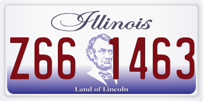 IL license plate Z661463