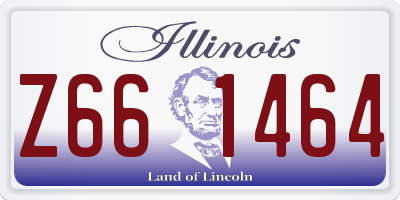 IL license plate Z661464