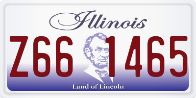 IL license plate Z661465