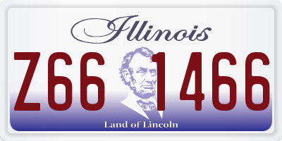IL license plate Z661466