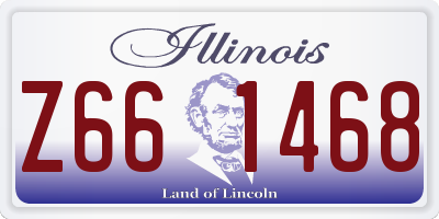 IL license plate Z661468