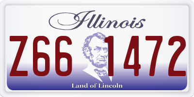 IL license plate Z661472