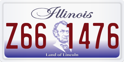 IL license plate Z661476