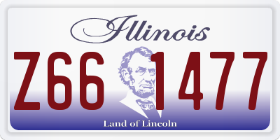 IL license plate Z661477