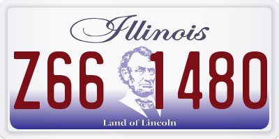 IL license plate Z661480