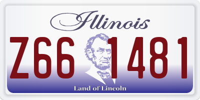 IL license plate Z661481