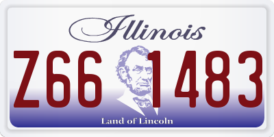 IL license plate Z661483