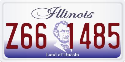 IL license plate Z661485