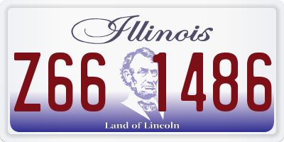 IL license plate Z661486