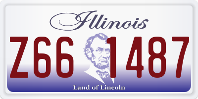 IL license plate Z661487