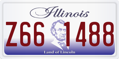 IL license plate Z661488