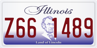IL license plate Z661489