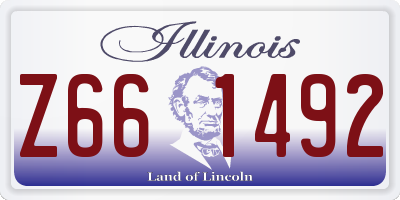 IL license plate Z661492