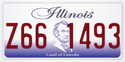 IL license plate Z661493