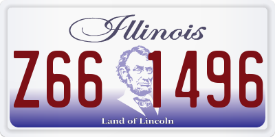 IL license plate Z661496