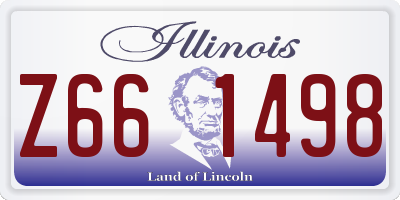 IL license plate Z661498