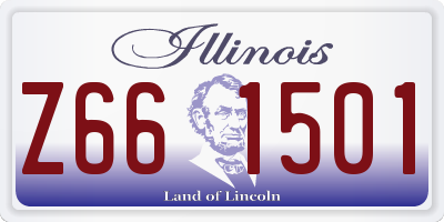 IL license plate Z661501