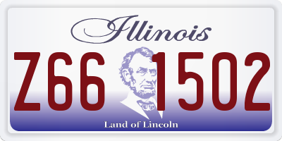 IL license plate Z661502