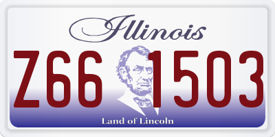 IL license plate Z661503