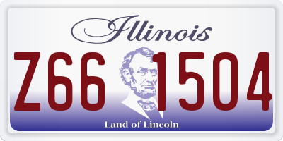 IL license plate Z661504