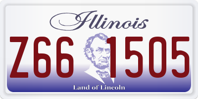 IL license plate Z661505