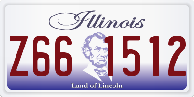 IL license plate Z661512
