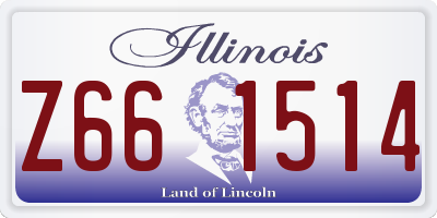 IL license plate Z661514