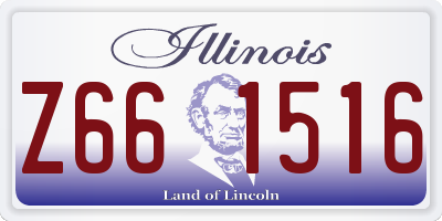 IL license plate Z661516