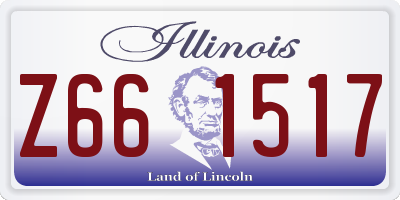 IL license plate Z661517