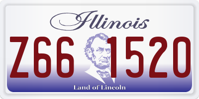 IL license plate Z661520